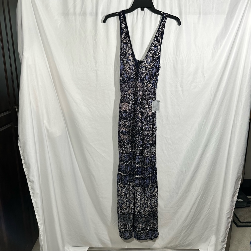 NEW Angie sleeveless blue maxi dress SZ Small